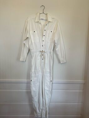 Isabel Marant Etoile White Utility Jumpsuit